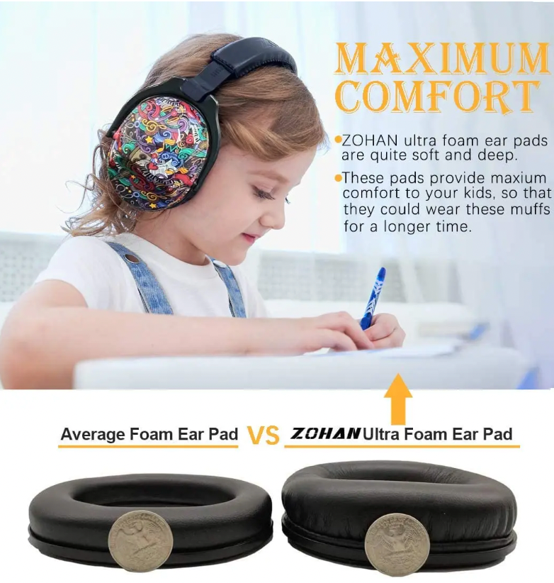 Zohan Sensory Ear Muffs - Flamingo