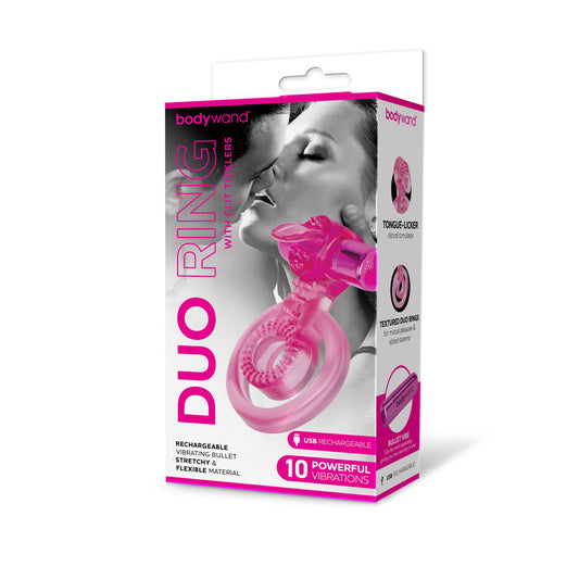 Rechargeable Duo Ring with Clitoris Tickler