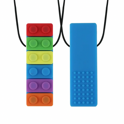 Sensory Chewy Necklace Brick - Textured