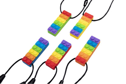 Sensory Chewy Necklace Brick - Textured