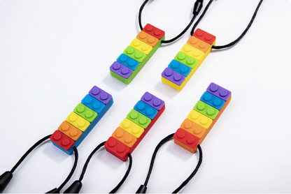 Sensory Chewy Necklace Brick - Textured