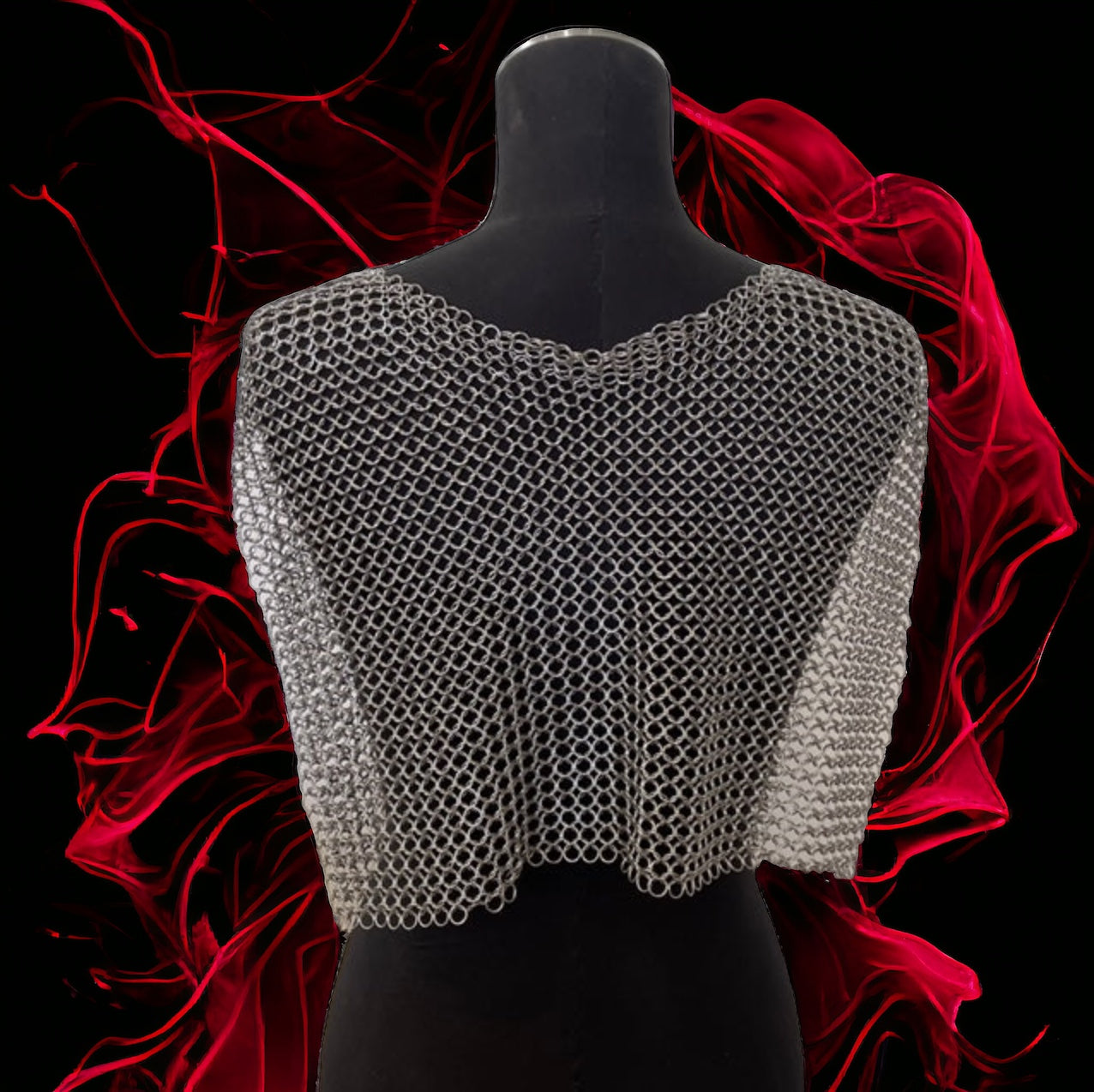 Chain Maille Hand Crafted 'Open' Vest - Free Size