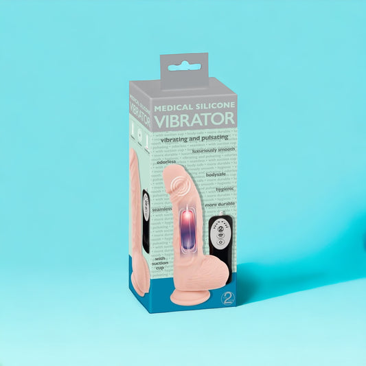 Medical Silicone 8″ Pulsating Vibrator