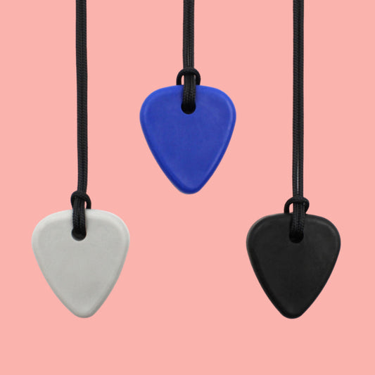 Sensory Guitar Pick Chewy Necklace