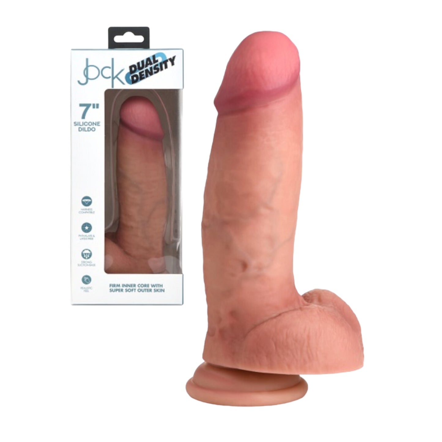 Jock Dual Density Silicone Dildo wth Balls⭐️⭐️⭐️