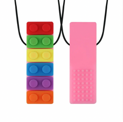 Sensory Chewy Necklace Brick - Textured