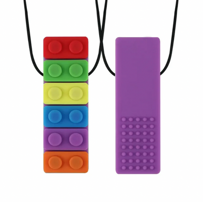 Sensory Chewy Necklace Brick - Textured