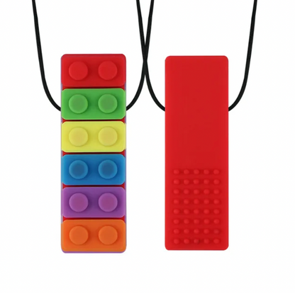 Sensory Chewy Necklace Brick - Textured