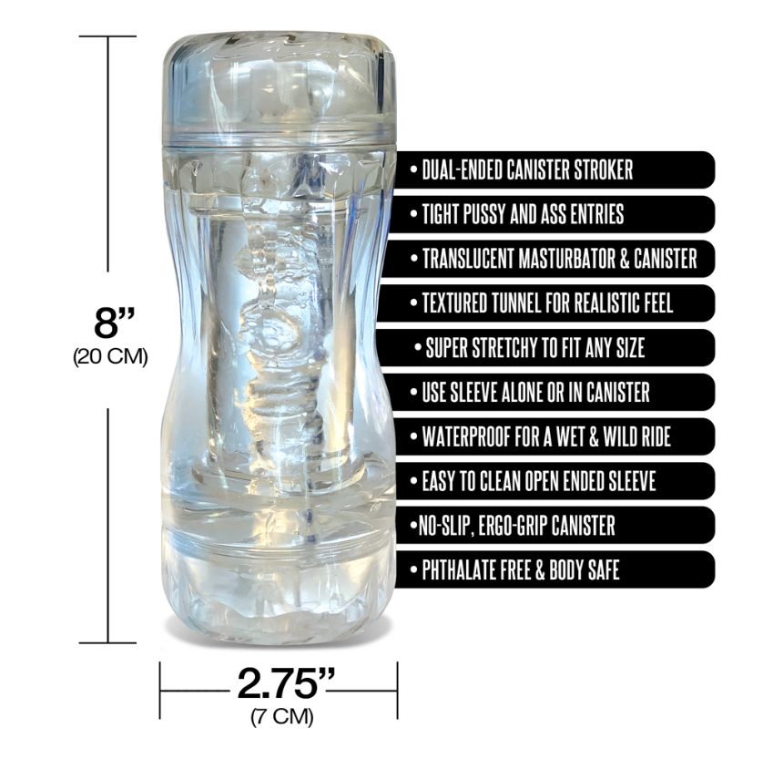 MSTR B8 In The Clear-View Stroker Cup Double Date