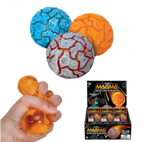 Schylling – Magma Ball - Light Up Squishy Meteorite