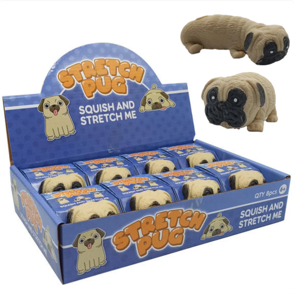 Stretch Pug Fidget Anti Stress Sensory Squishy Autism Anxiety ADHD