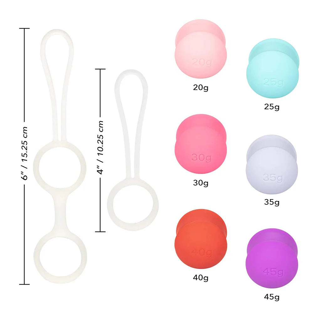 SHE-OLOGY Interchangeable Weighted KEGEL SET