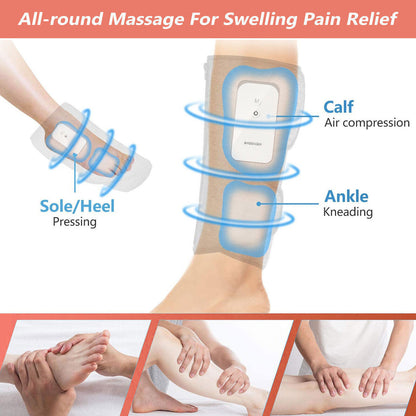 Leg Massager Heated Air Compression Foot Massage Calf Circulation Muscles Relax