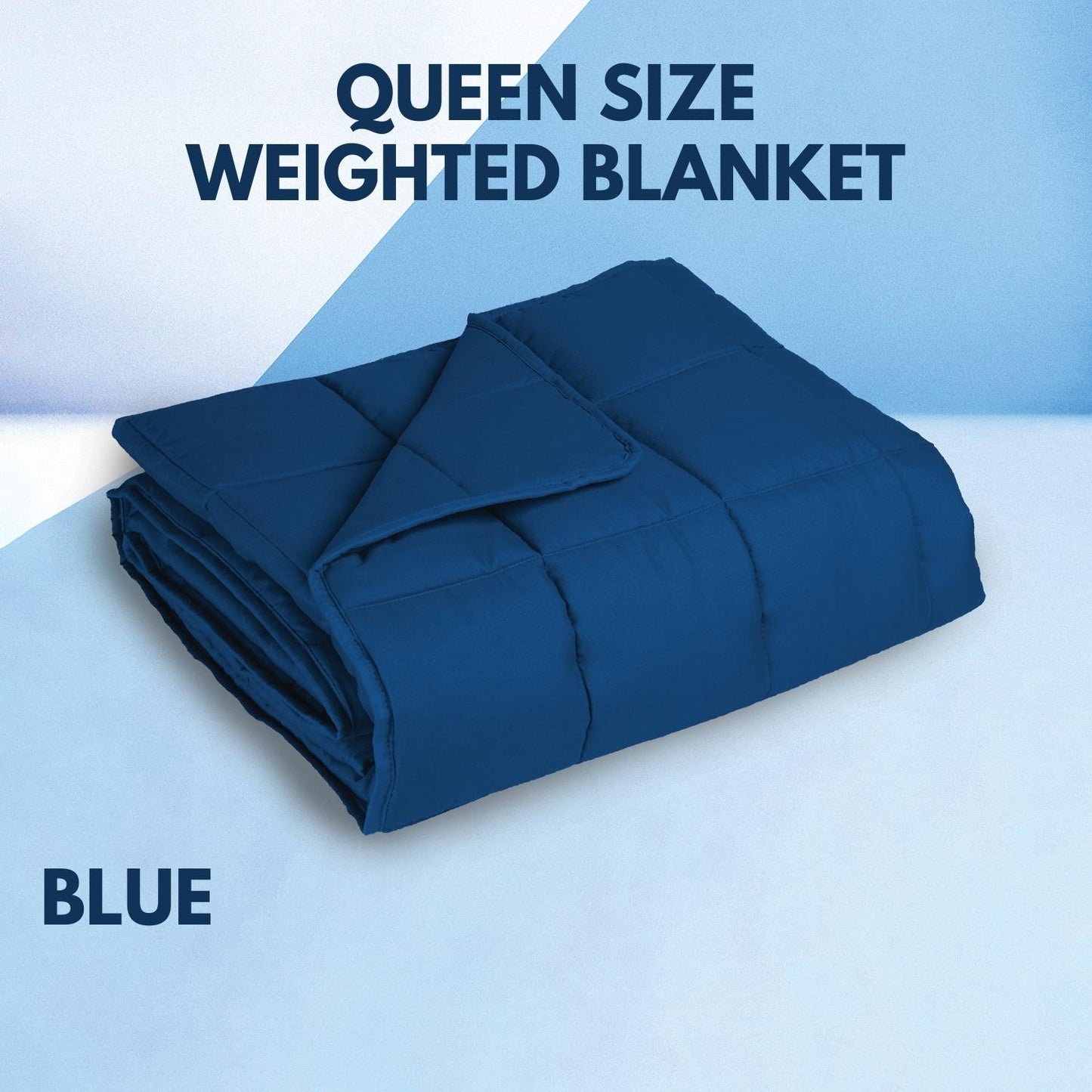 Gominimo Adult Weighted Blanket 9KG Navy Blue