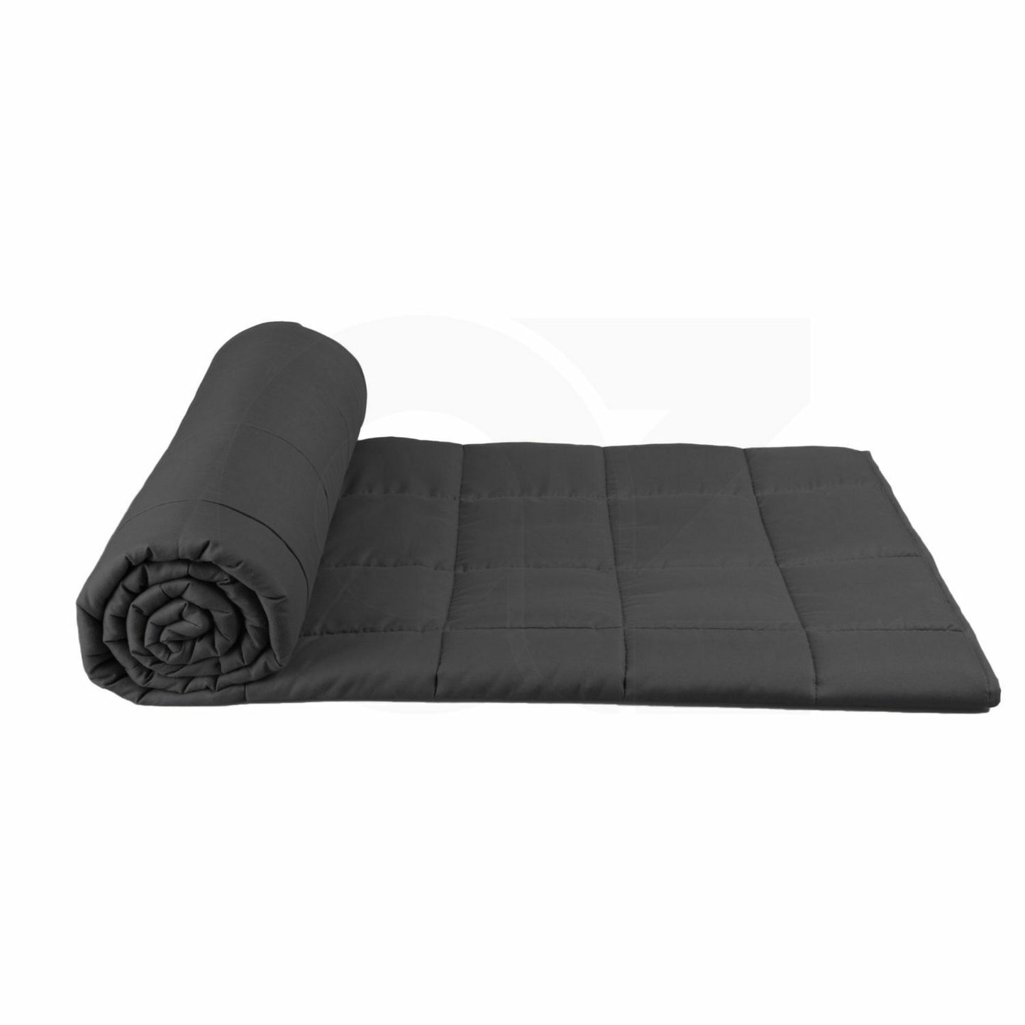 GOMINIMO Polyester Queen Size Weighted Blanket (Dark Grey 9kg)