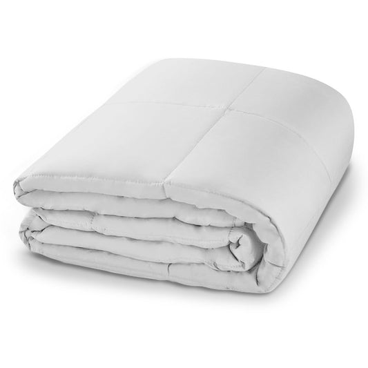 Laura Hill Weighted Blanket Heavy Quilt Doona Queen 9Kg - White