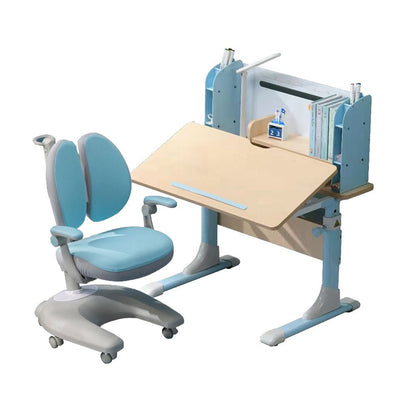 Height Adjustable Children Kids Ergonomic Study Desk "Chair" Set 80cm Blue AU