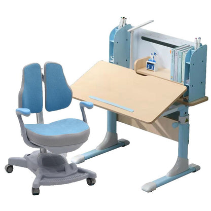 Height Adjustable Children Kids Ergonomic Study Desk "Chair" Set 80cm Blue AU