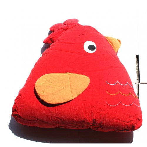 Chick Cuddling Cushion - Red