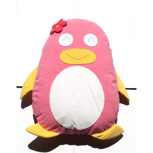 Penguin Cuddling Sensory Cushion Pink