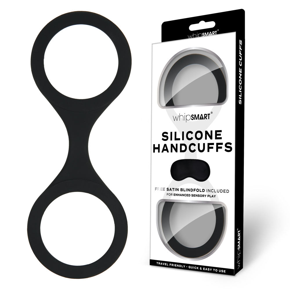 Whipsmart Silicone Handcuffs - Black