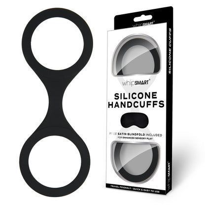 Whipsmart Silicone Handcuffs - Black