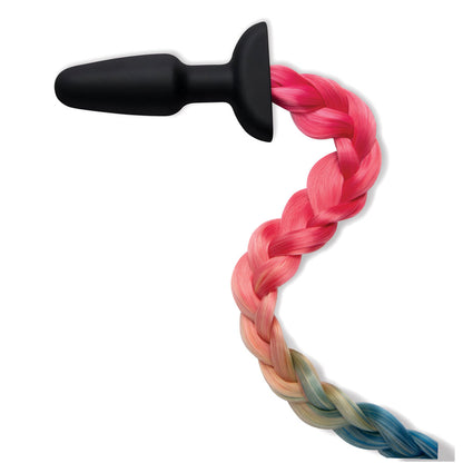 WhipSmart Furry Tales Silicone Rainbow Tail Butt Plug and Claws